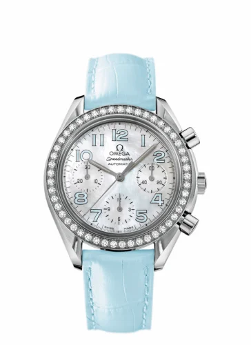 Omega Speedmaster Reduced Ladies Stainless Steel / Diamond / MOP / Blue 3835.71.33 (38357133)